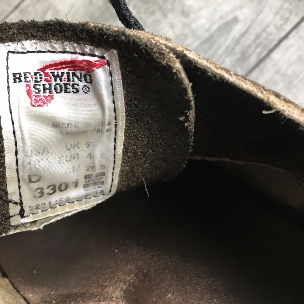 Red Wing Heritage Weekender Shoes 3301 Mens Oxfords Black Leather Size 10.5 D - Picture 9 of 9
